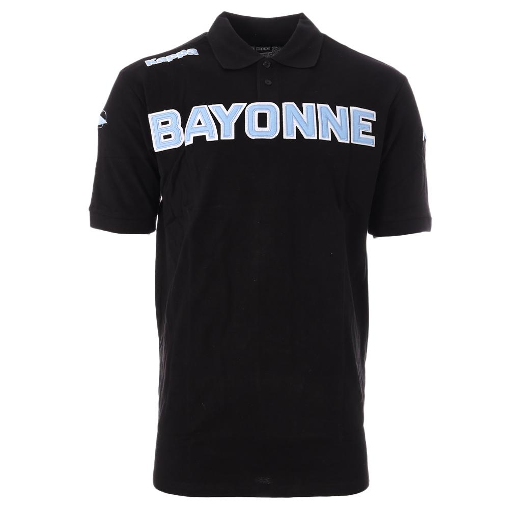 Polo Noir/Turquoise Homme Kappa Eroi pas cher