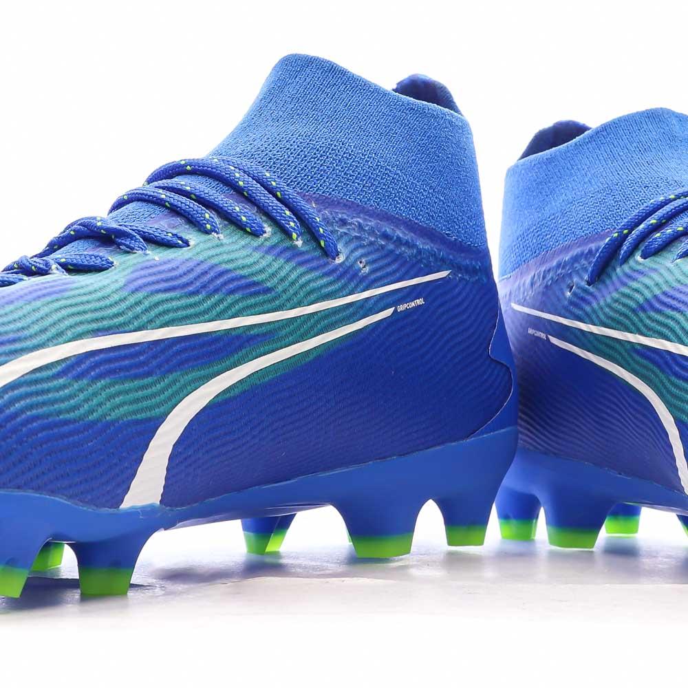 Chaussures football Bleu Roi Garçon Puma Ultra Pro vue 7