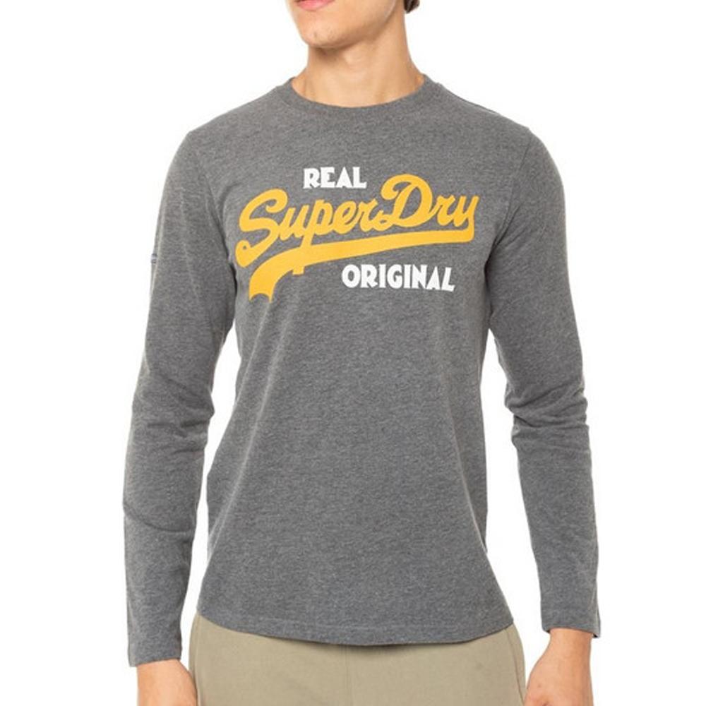 T-shirt Gris Homme Superdry Vintage Soda pas cher