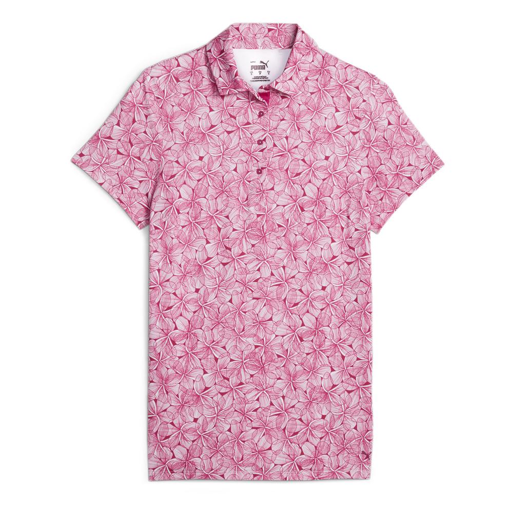 Polo à Motifs Rose Femme Puma Plumeria pas cher