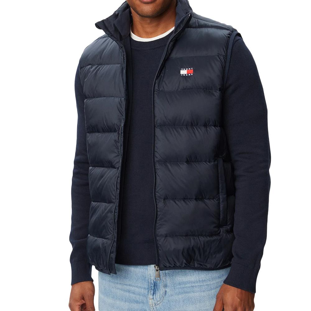 Doudoune Sans Manches Marine Homme Tommy Hilfiger Packable pas cher