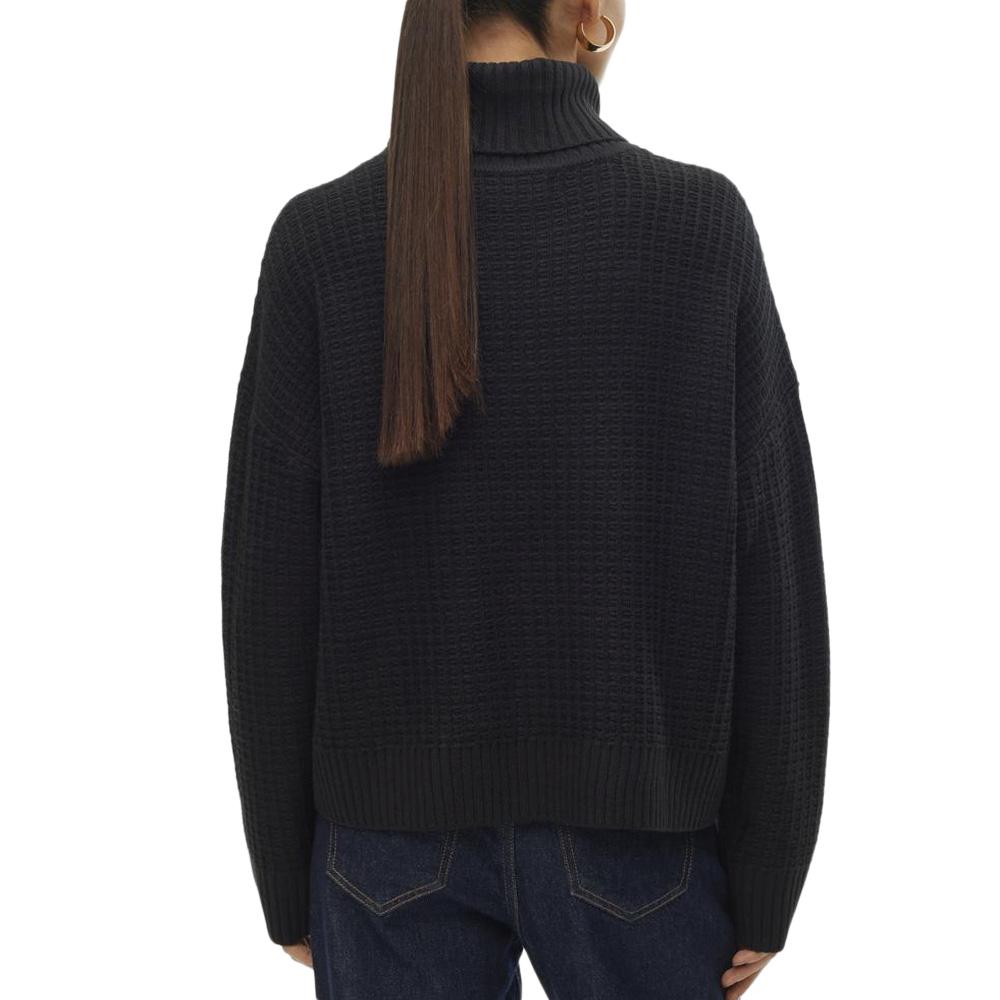 Pull Noir Femme Vero Moda Momega vue 2