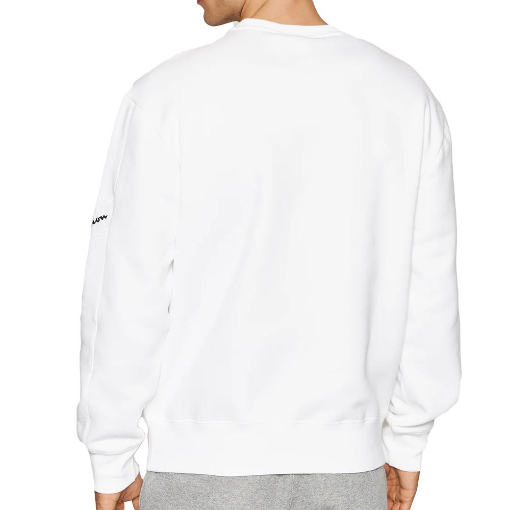 Sweat Blanc Homme Champion 216550 pas cher