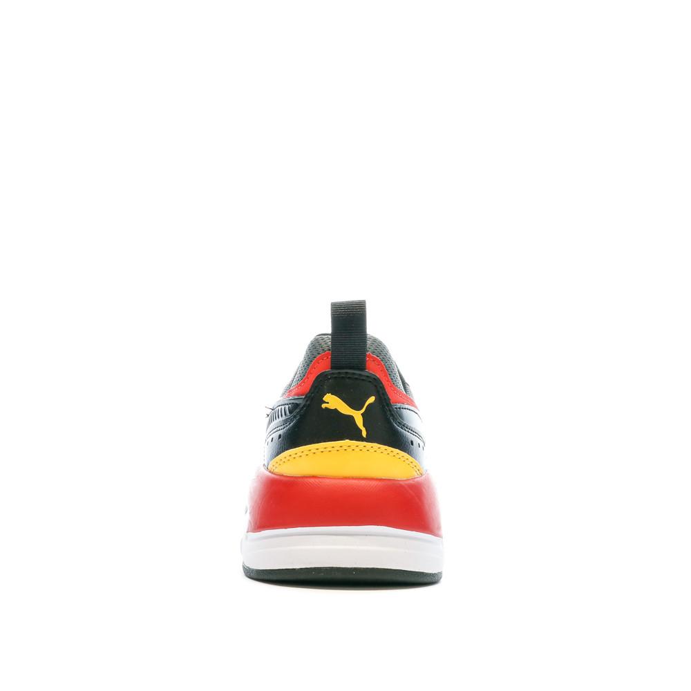 Baskets Blanche/Noir/Jaune Homme Puma X-ray 2 Square vue 3
