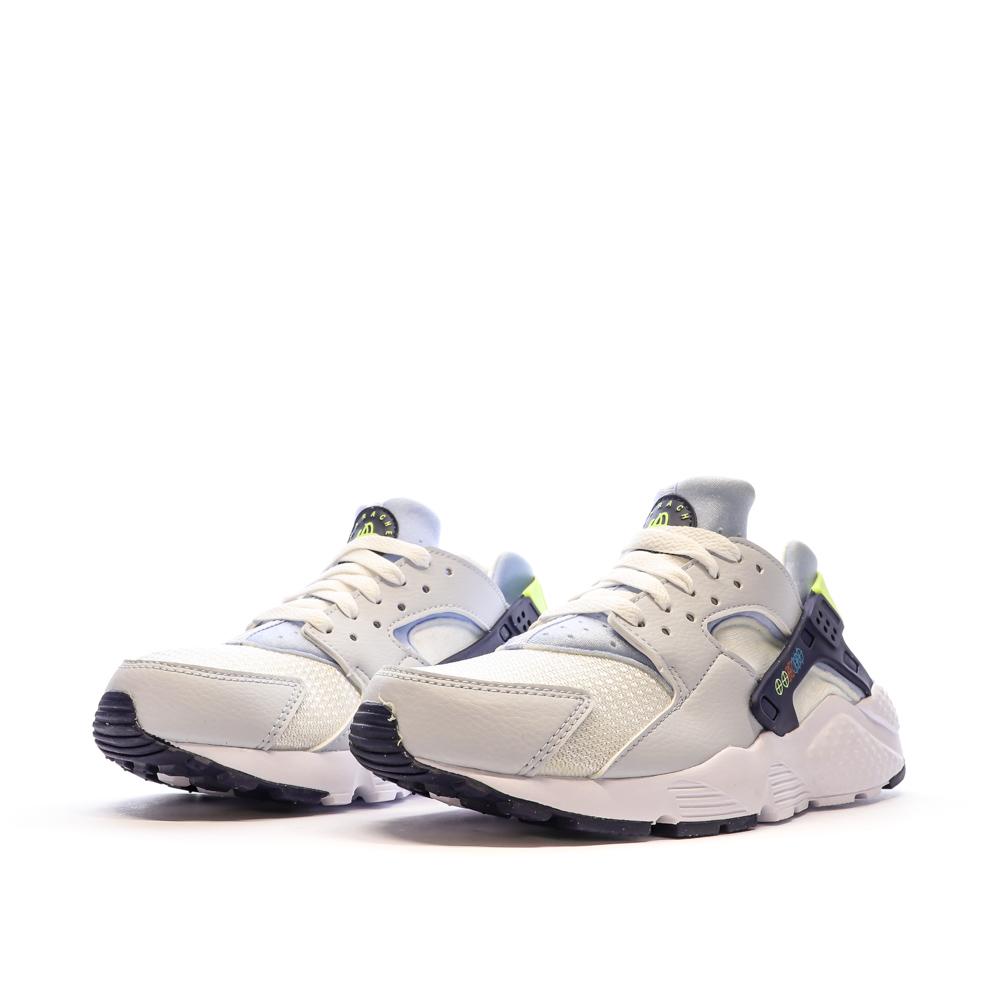 Baskets Grises/Vertes Garçon Nike Huarache vue 6