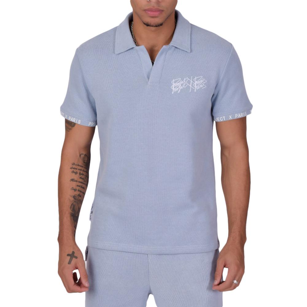 Polo Bleu Homme Project X Paris 0201 pas cher