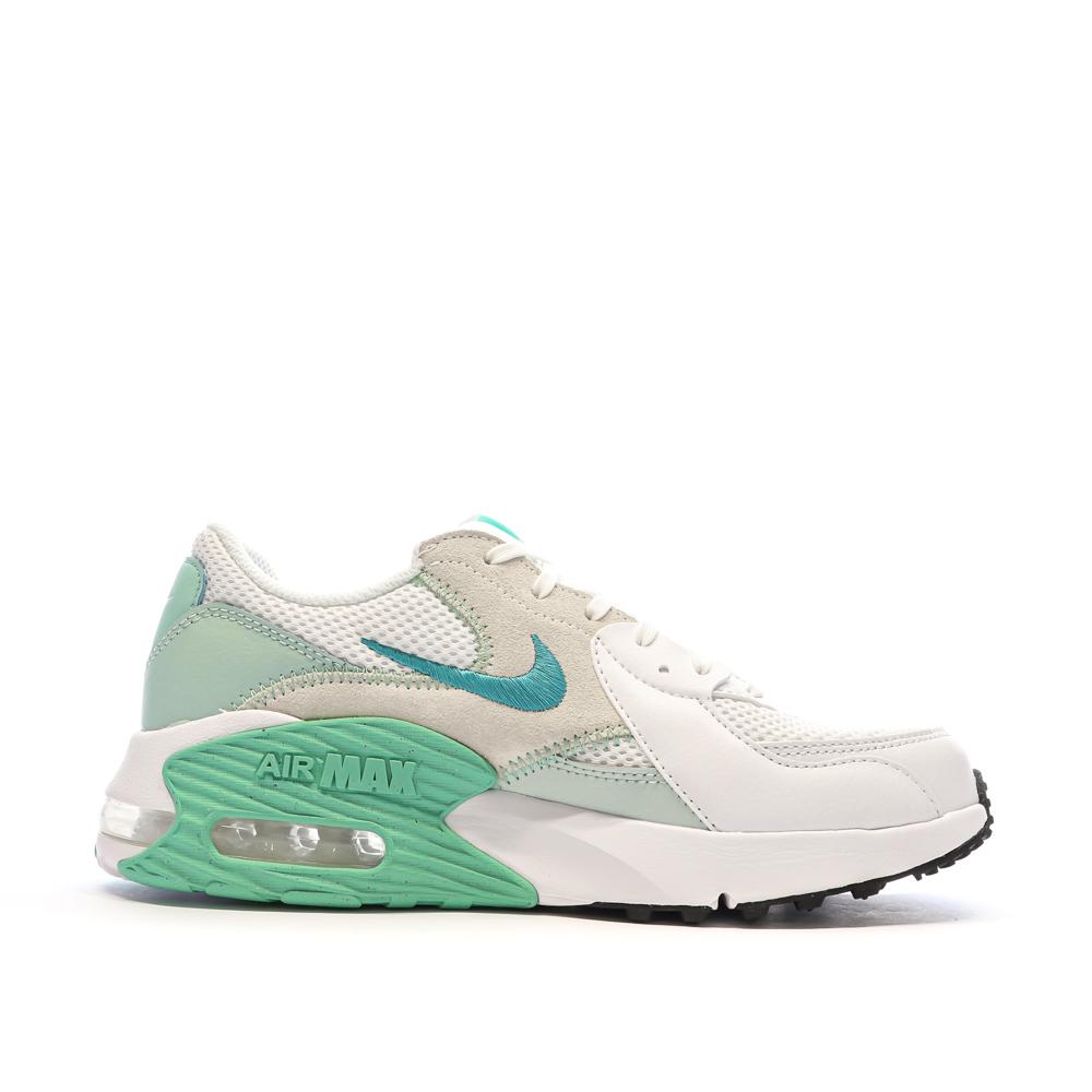 Baskets Blanches/Vertes Femme Nike Nike Air Max Excee vue 2