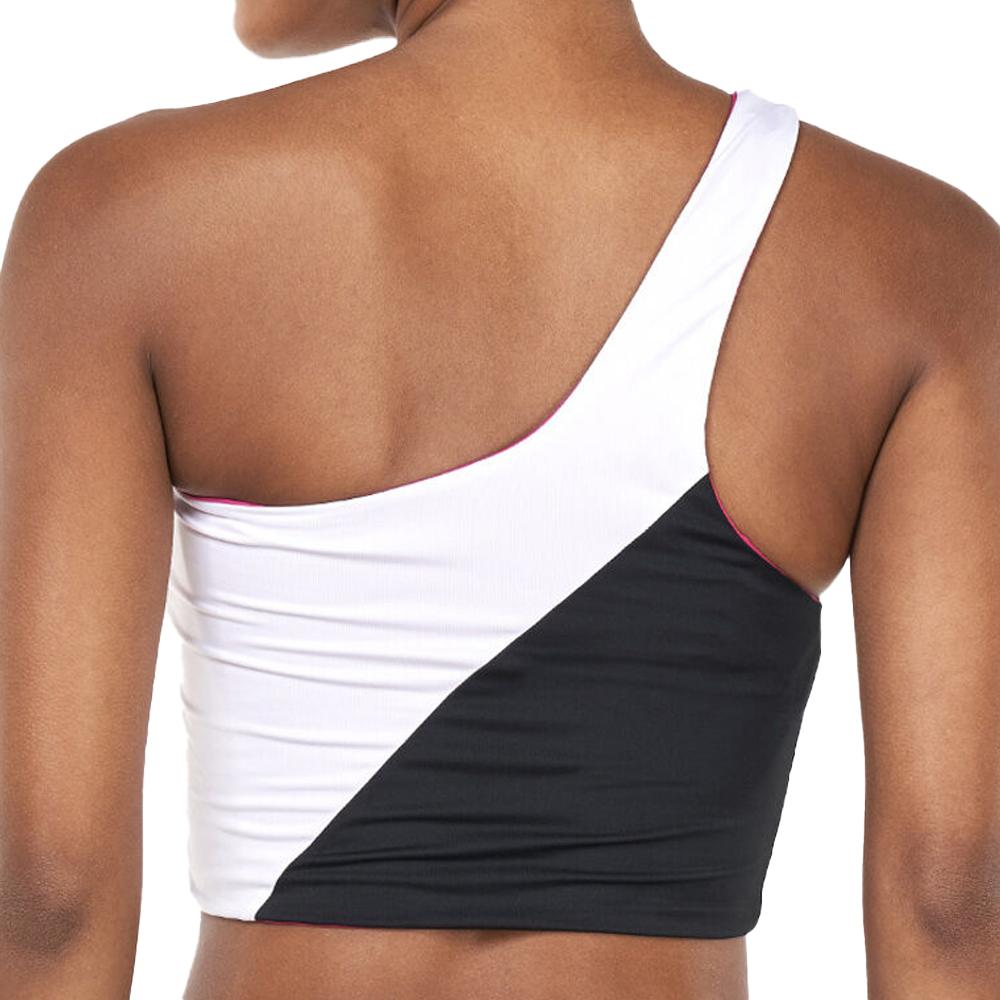 Haut de maillot de bain Blanc/Noir/Rose Femme Nike NESSC259 vue 2