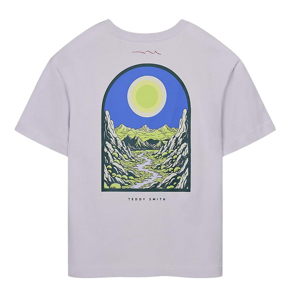 T-Shirt Violet Garçon Teddy Smith Anik vue 2