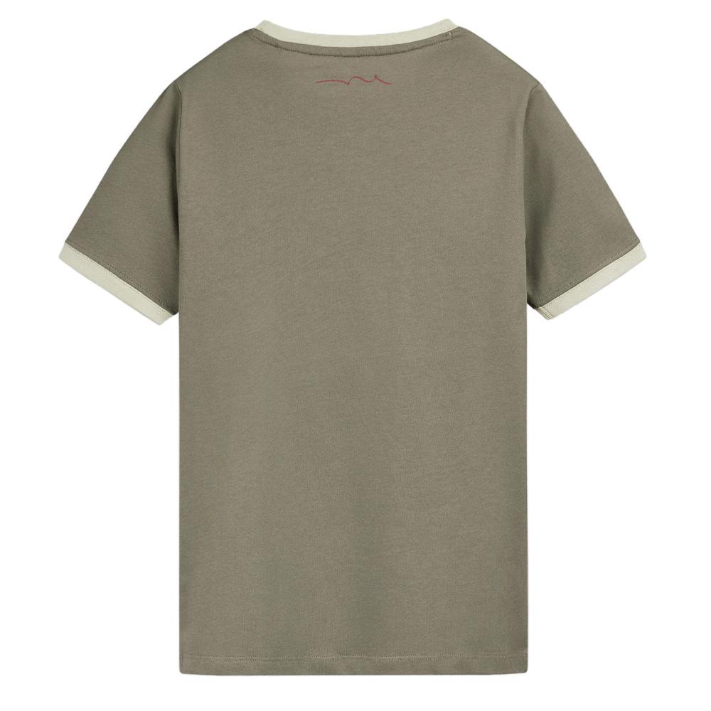 T-shirt Kaki/Beige Garçon Teddy Smith 61007493D vue 2