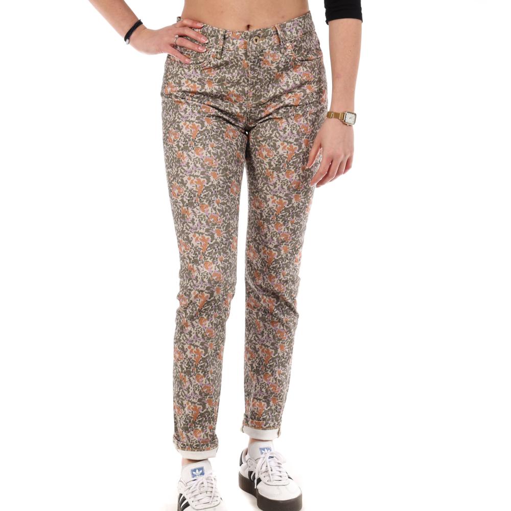 Jean Slim Vert/orange Femme Kaporal CAMIE pas cher