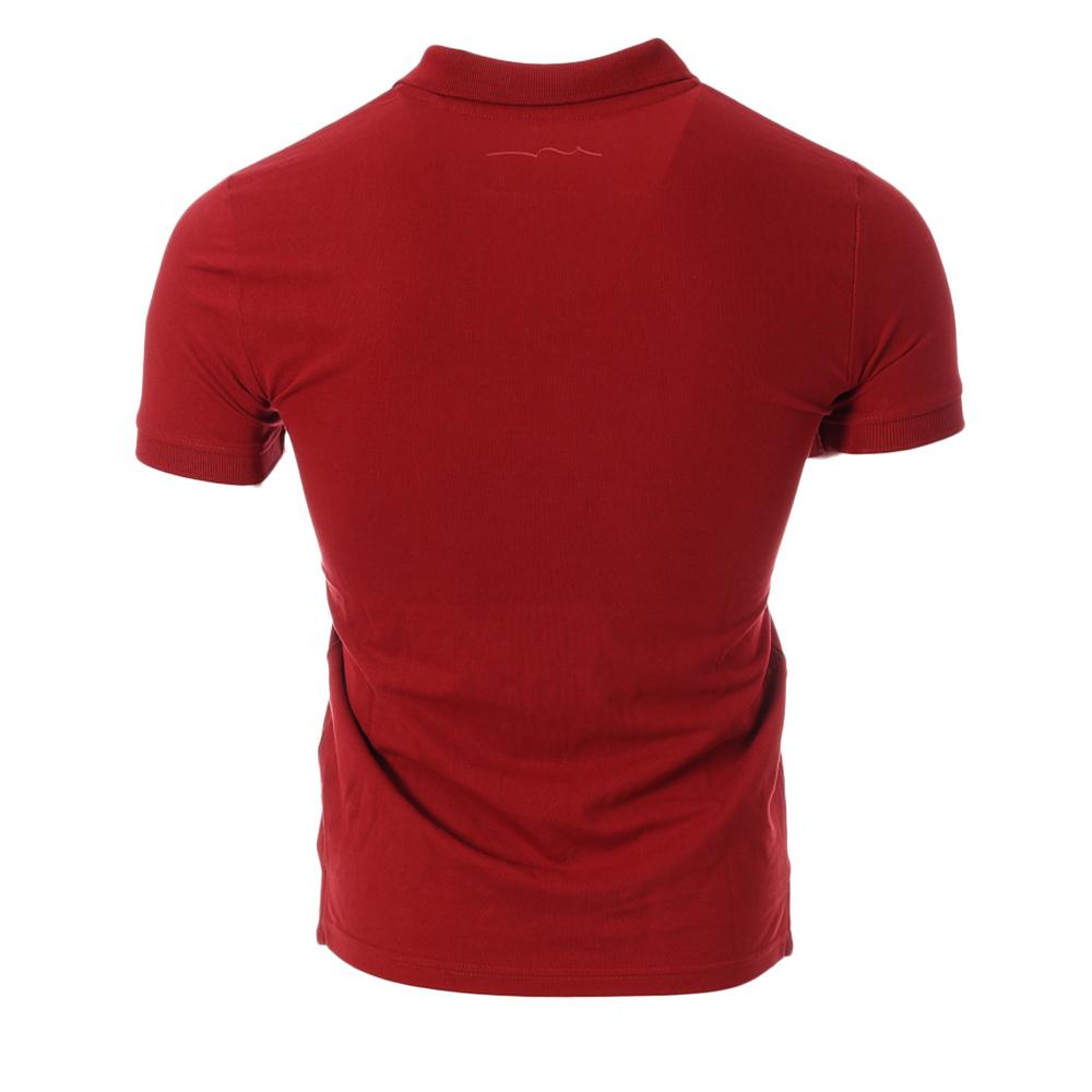Polo Rouge Homme Teddy Smith Pilote 2 Mc vue 2