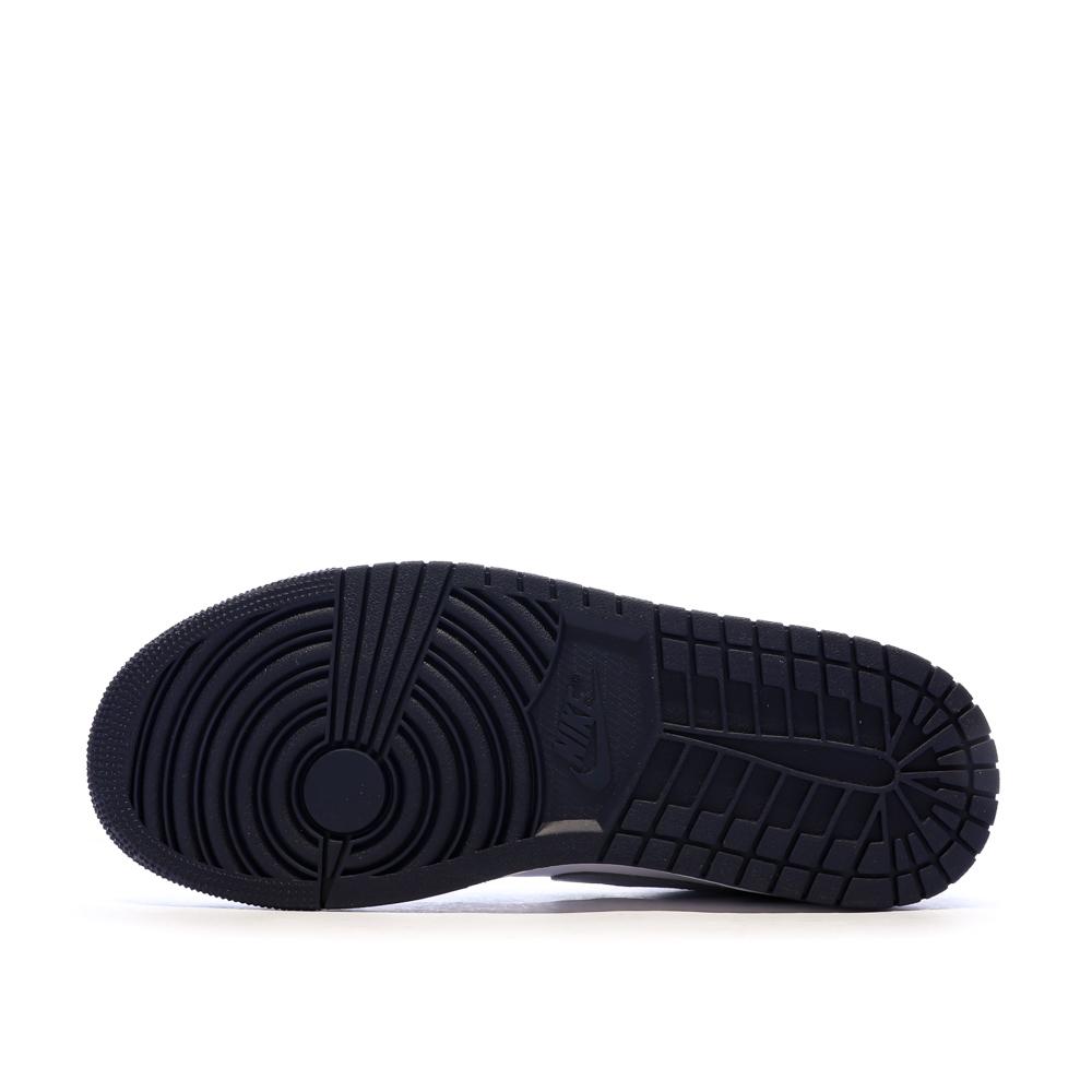 Air Jordan 1 Low Marine/Blanc Homme Nike vue 5