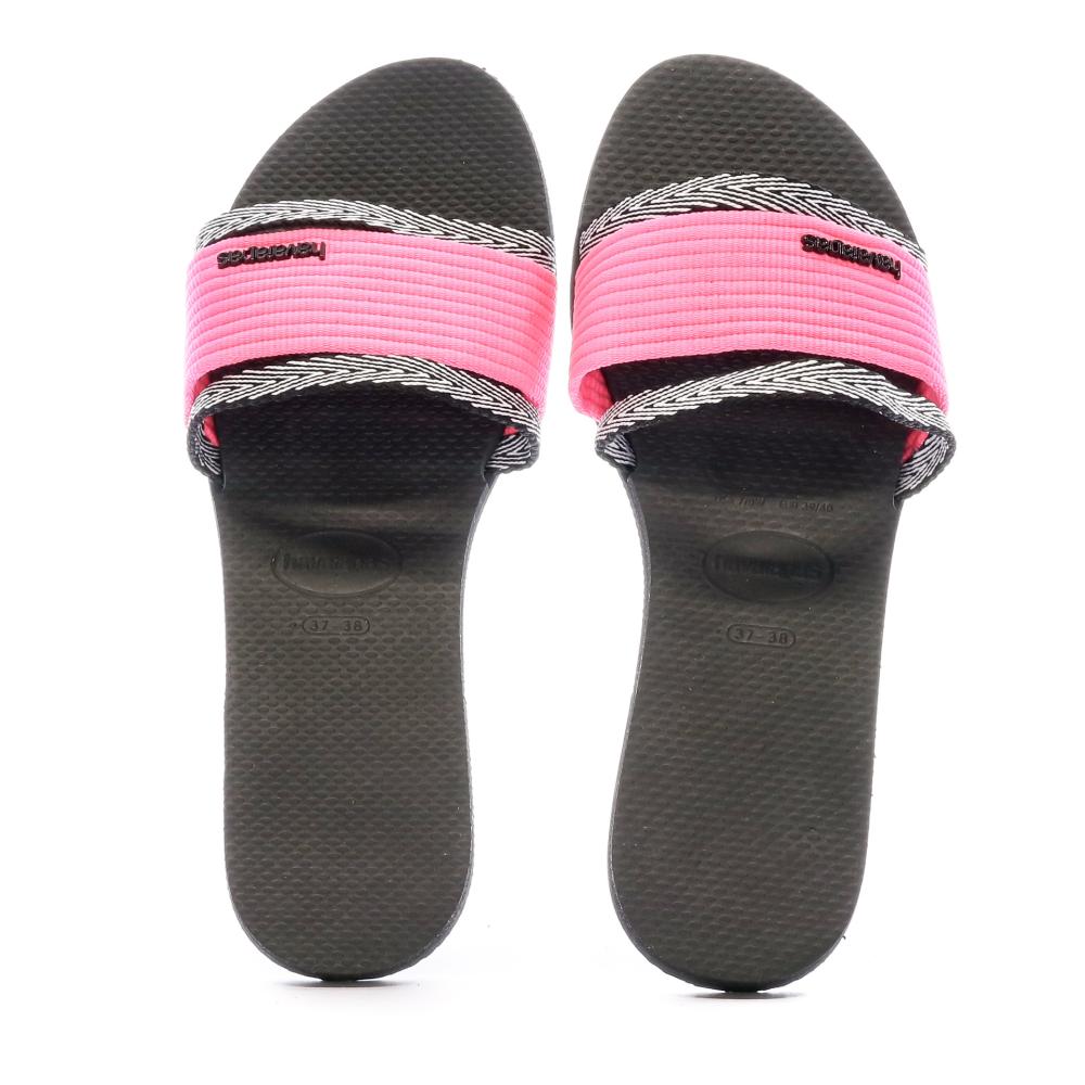 Claquettes Noir Femme Havaianas You Trancoso vue 3