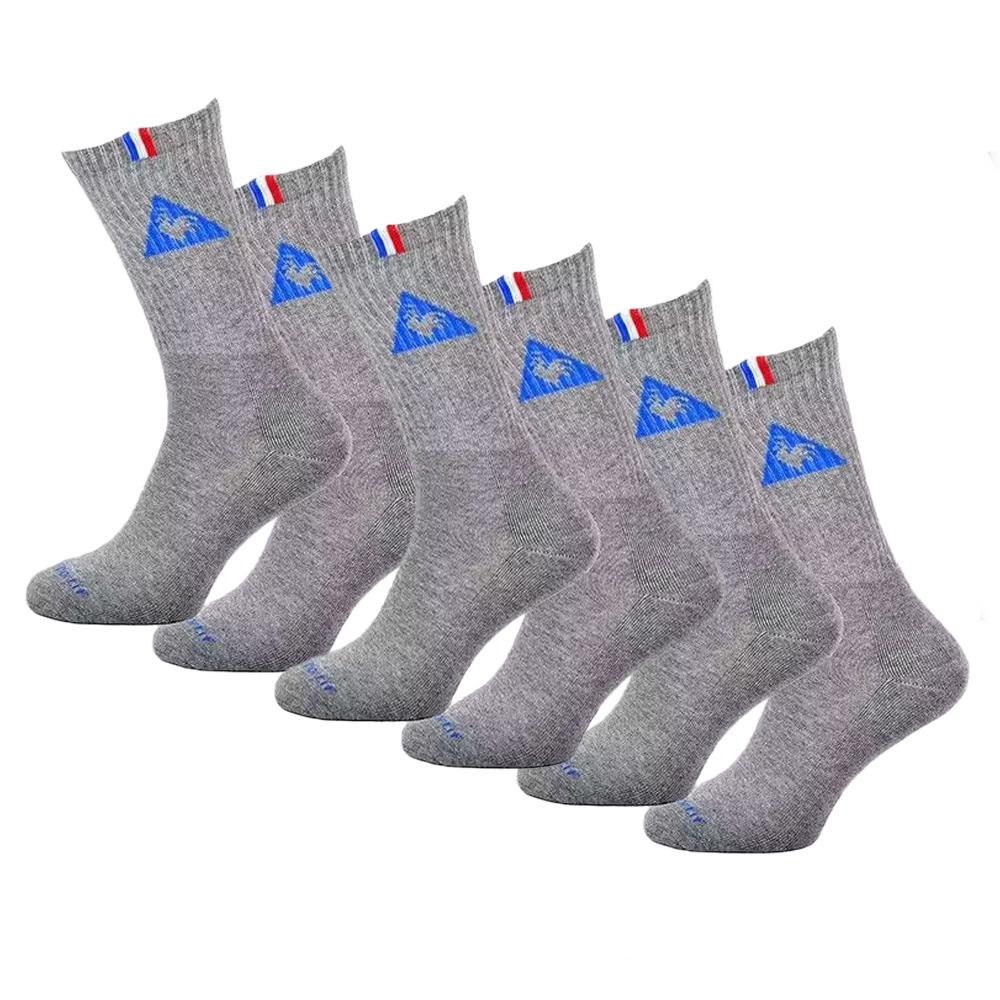 Lot de 3 Paires de Chaussettes Grises Homme Le Coq Sportif pas cher