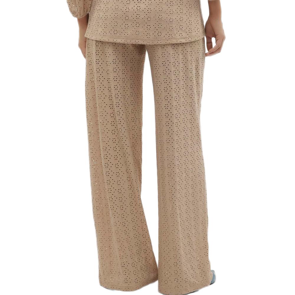 Pantalon Beige Femme Mamalicious Mangie vue 2
