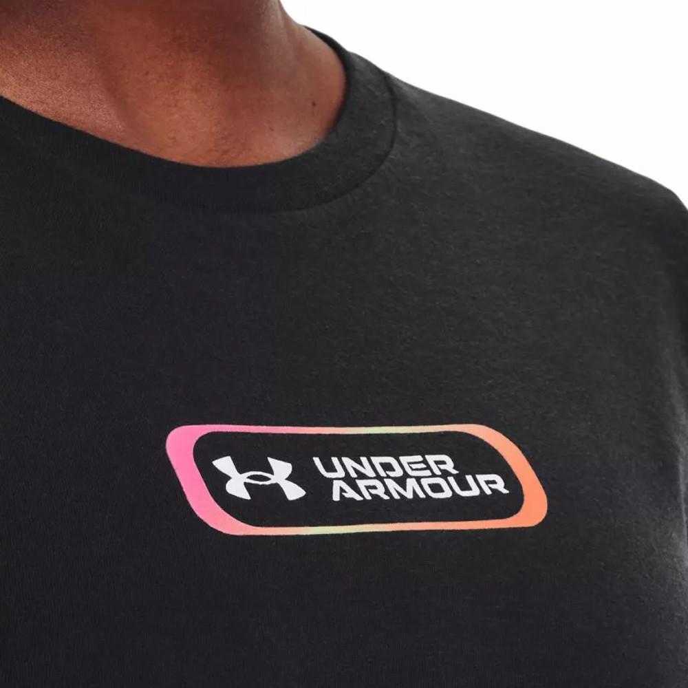 T-shirt Noir Femme Under Armour Gradient Pill vue 3