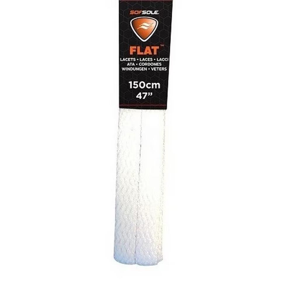 Lacets Blanc Mixte Sofsole Dring Flat Black 150cm vue 2