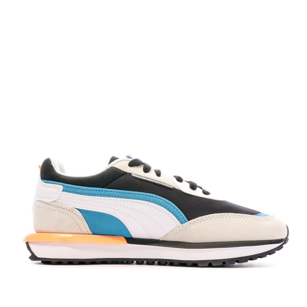 Baskets Blanche Garçon Puma City Rider vue 2