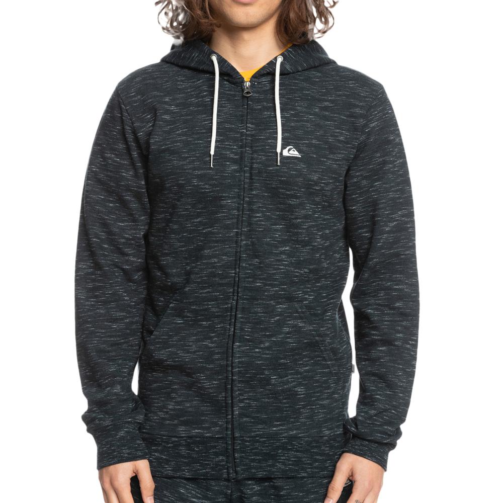 Sudadera con cremallera negra para hombre Quiksilver Bayrise barato