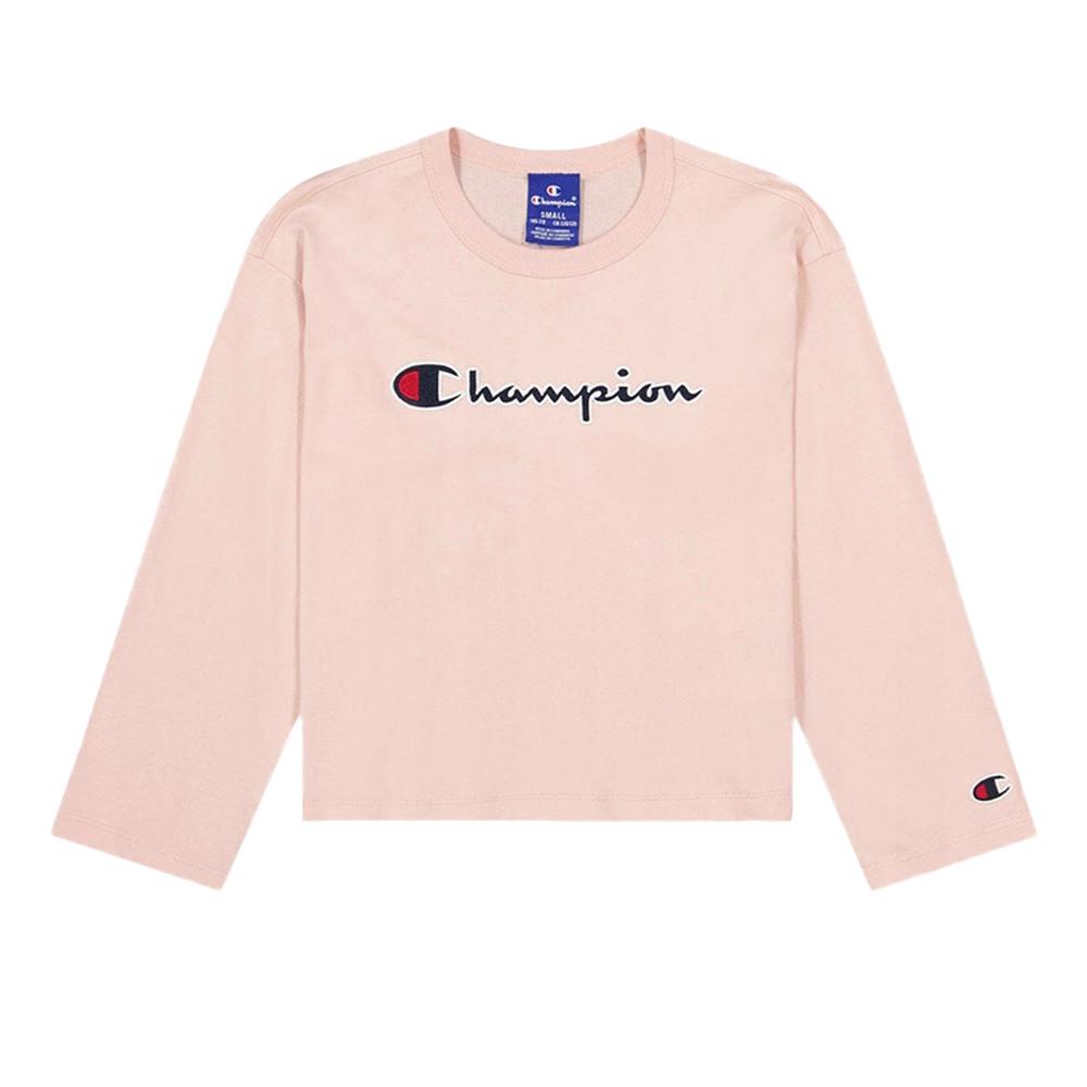 T-shirt Manches longues Rose Fille Champion 404233 pas cher