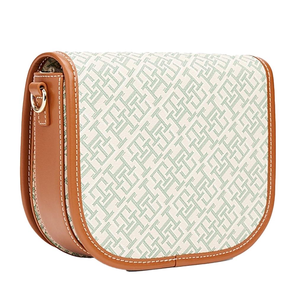 Sac à Bandoulière Vert Femme Tommy Hilfiger Th Monoplay Leather vue 2
