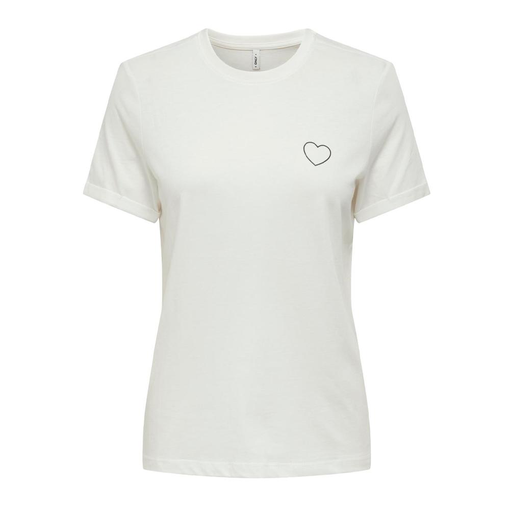 T-Shirt Blanc Femme Only Tenna pas cher