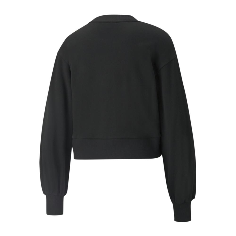 Sweat Noir Femme Puma Classics Puff vue 2