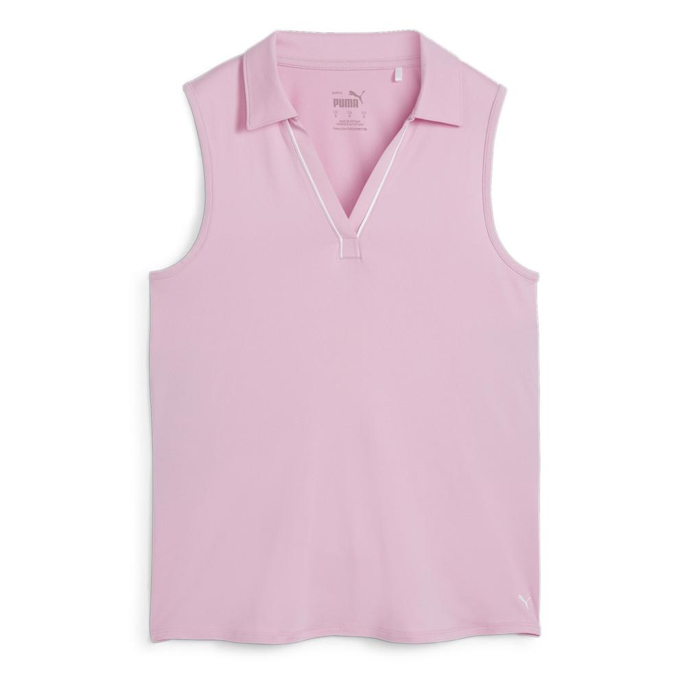 Polo Golf Rose Femme Puma Cloudspun Piped pas cher