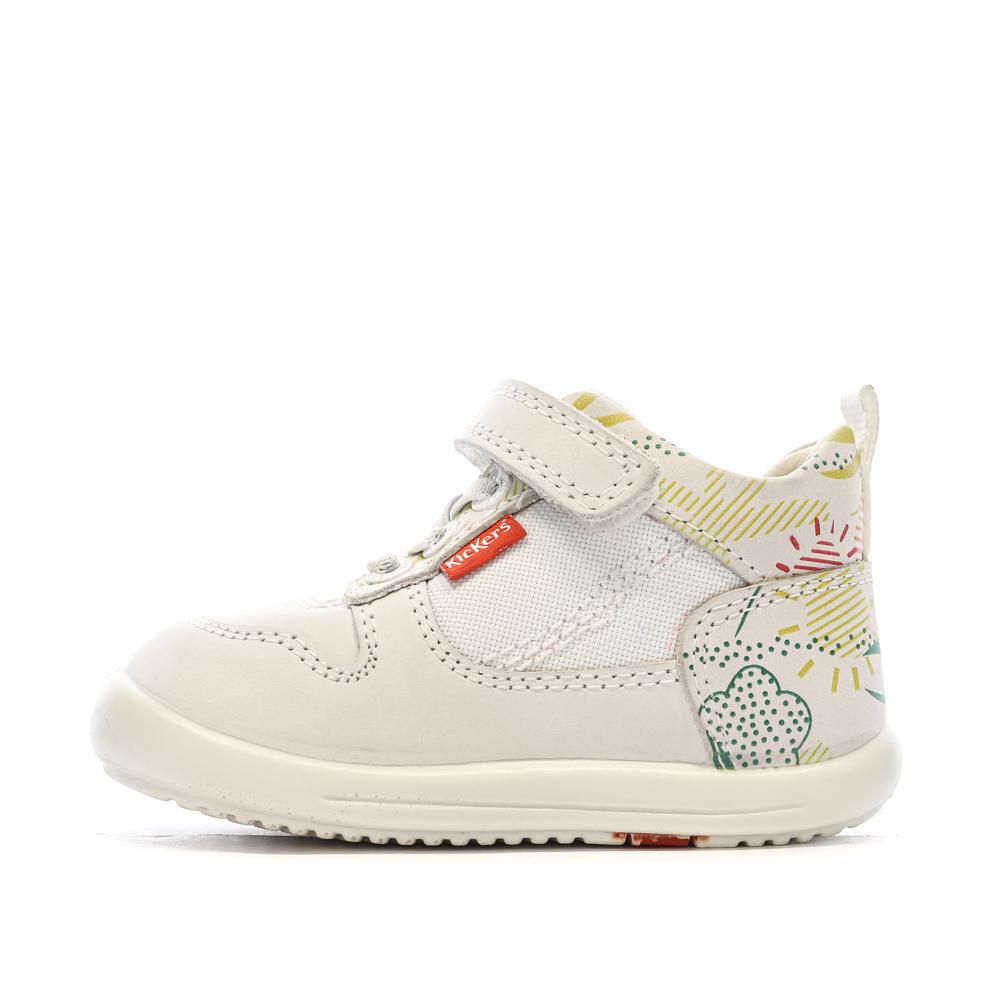 Baskets Hautes Beige Fille Kickers Bottillon pas cher