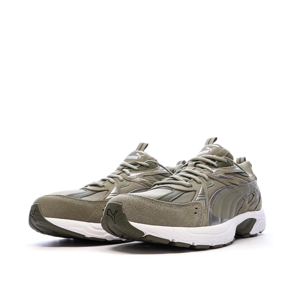 Baskets Kaki Homme Puma Milenio Tech Suede vue 6