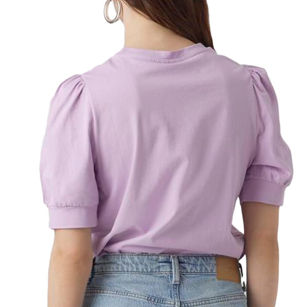 T-shirt Violet Femme Vero Moda Kerry vue 2