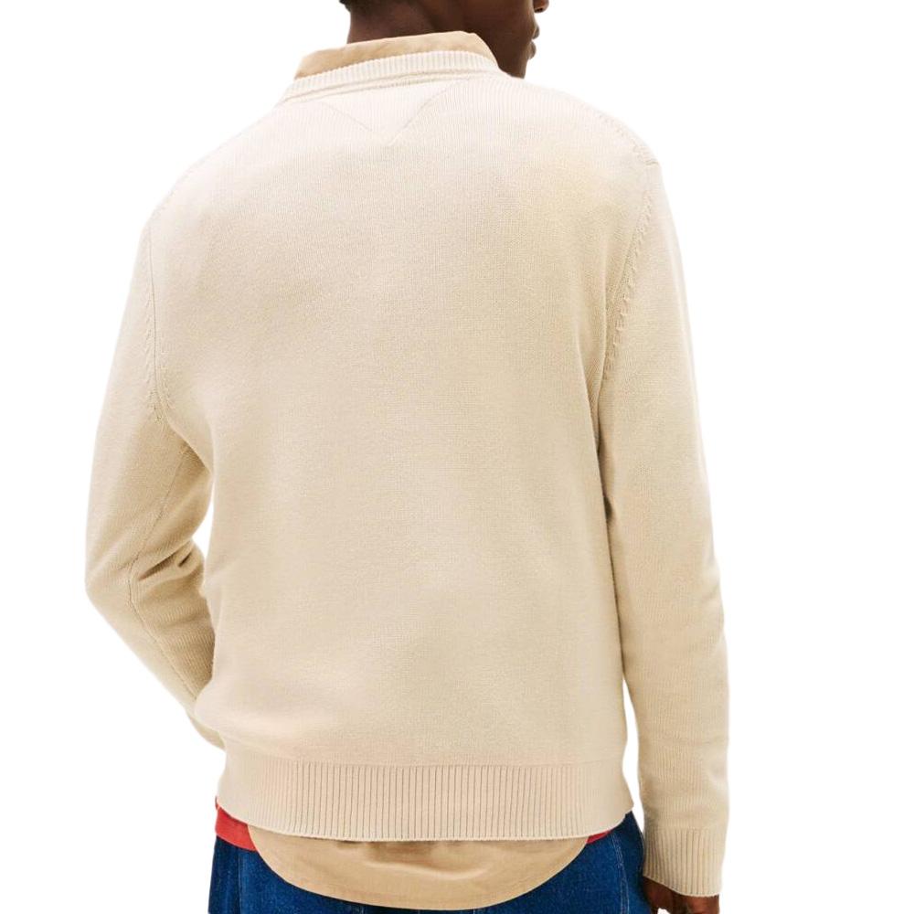 Pull Beige Homme Tommy Hilfiger Slims vue 2