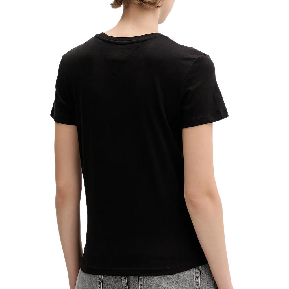 T-shirt Noir Femme Tommy Hilfiger Tjw Reg Essential vue 2