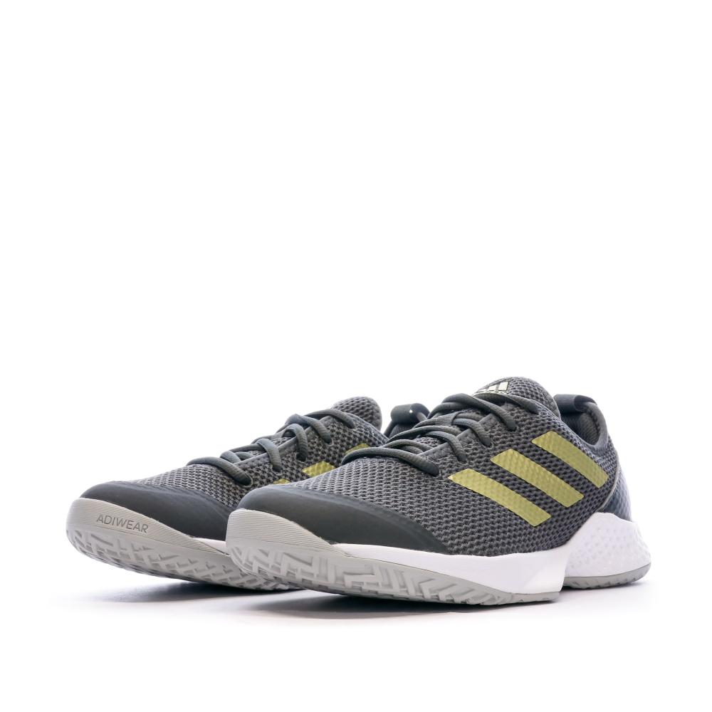 Chaussures De Running Gris Femme Adidas Court Control vue 6