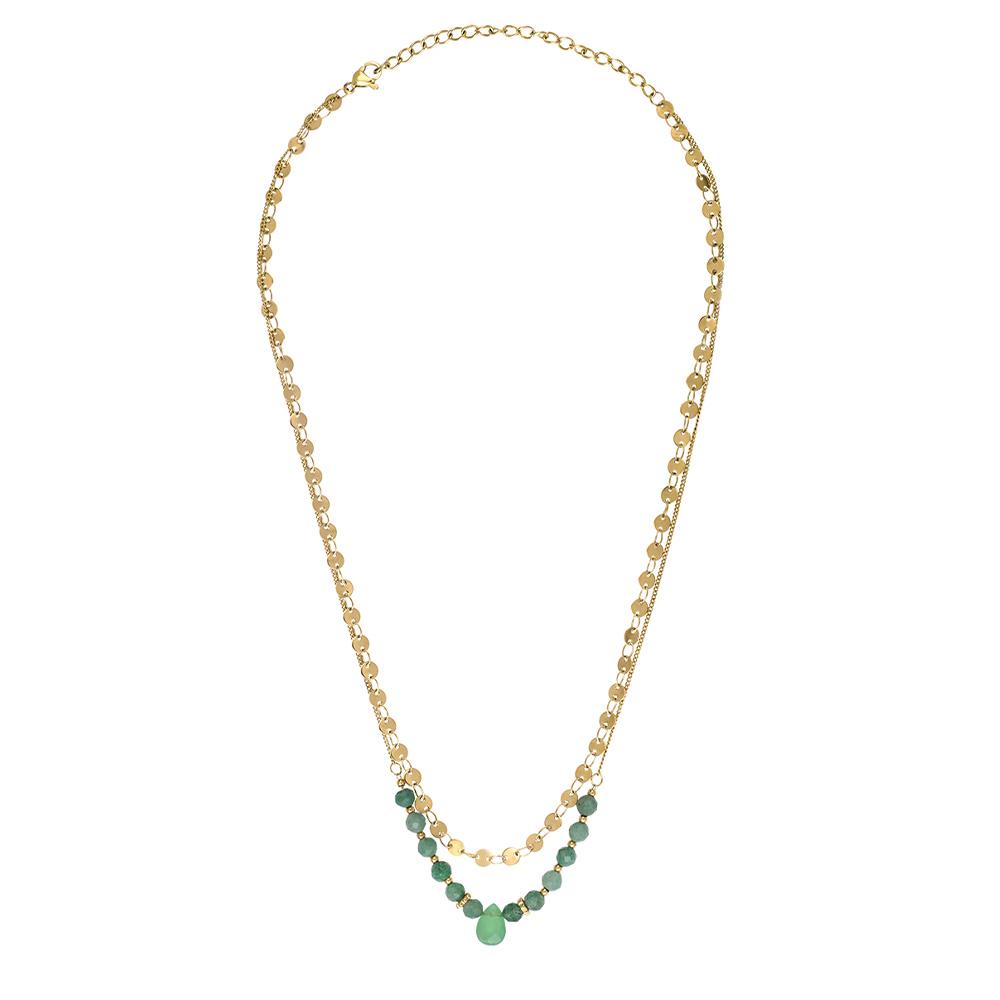 Collier Doré Femme Clio Blue CO0005 pas cher