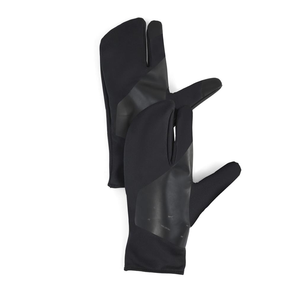 X1 Paire de Gants Noir PUMA x HELIOT EMIL Logo Gloves pas cher