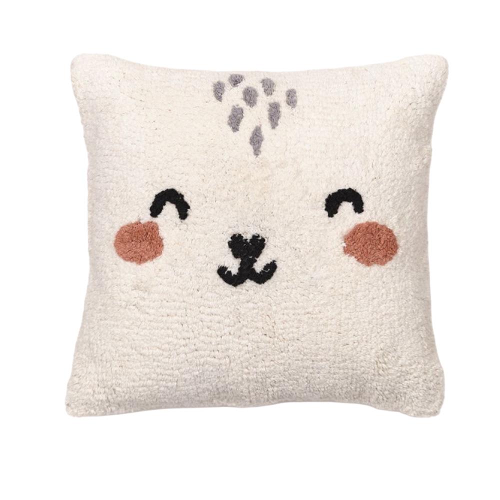 Coussin Blanc Tufté Today Coussin 40x40 pas cher