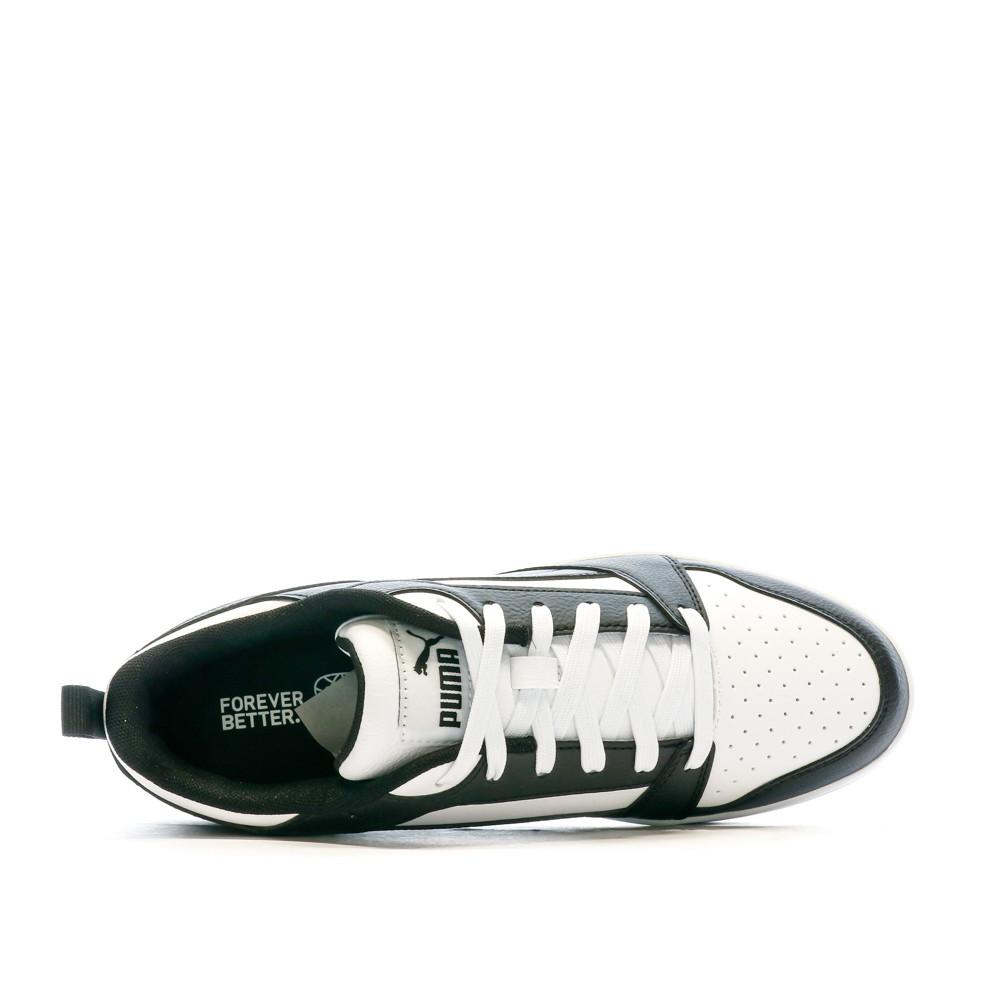 Baskets Noires/Blanches Homme Puma Rebound V6 Low vue 4