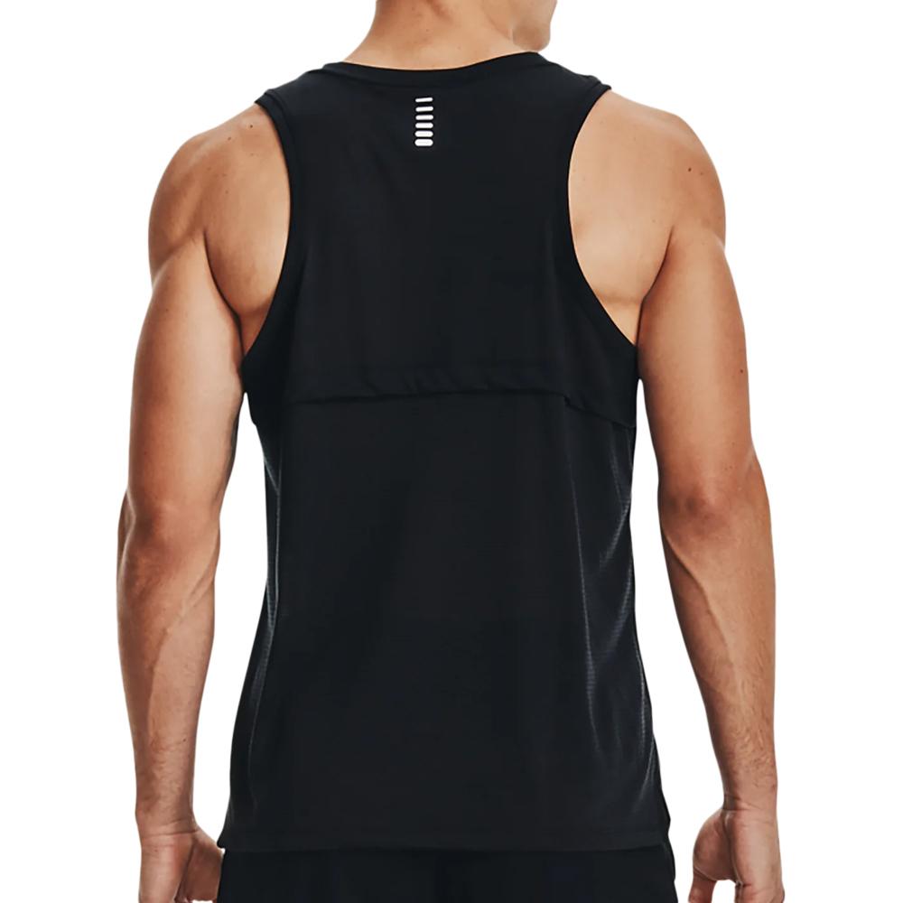 Débardeur Noir Homme Under Armour Streaker Singlet vue 2