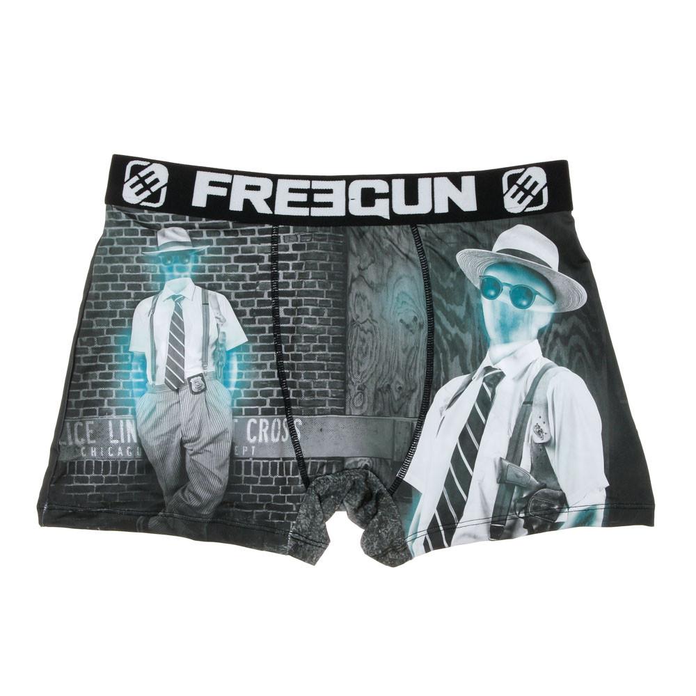 Boxer Noir/Blanc Homme Freegun Mr Invisible pas cher