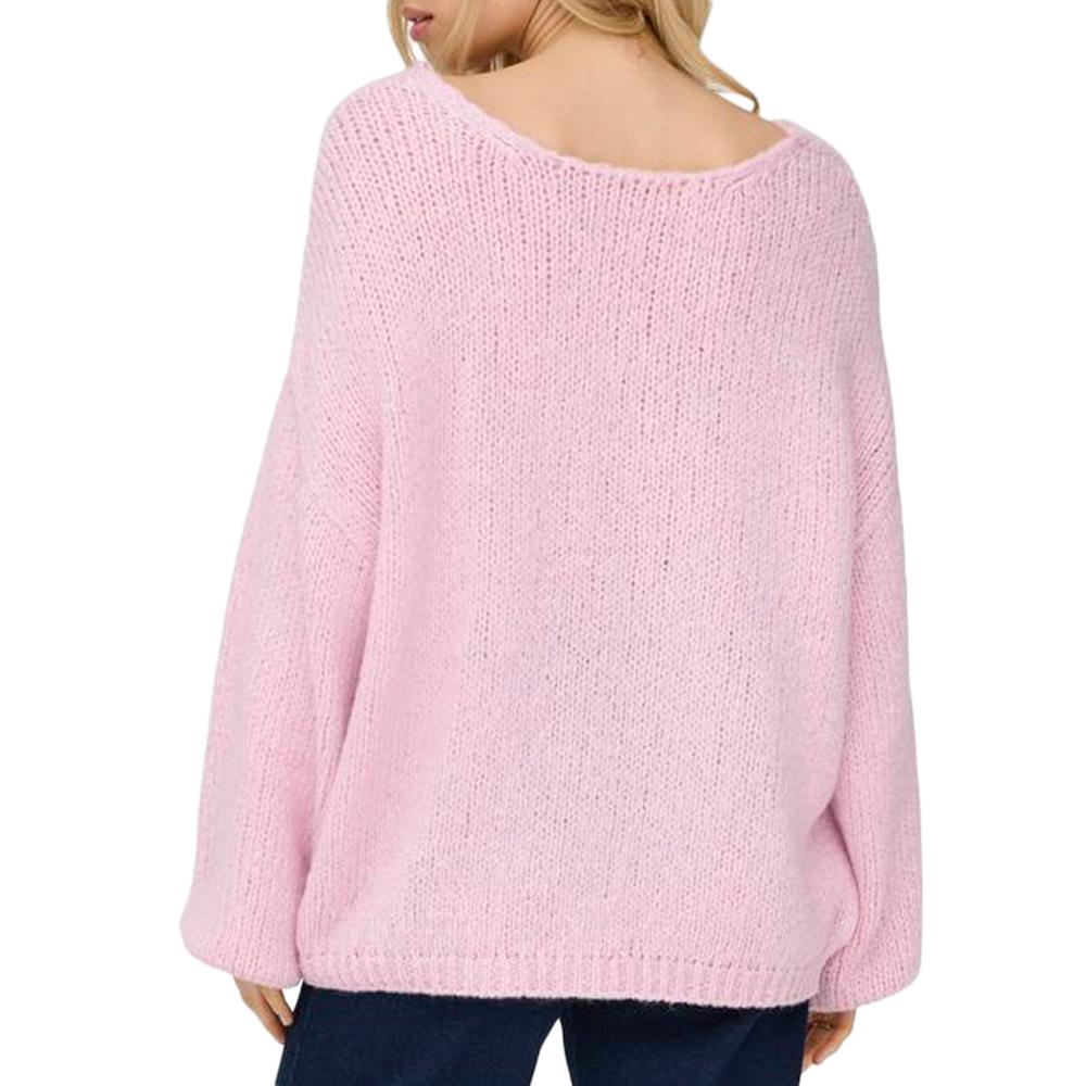 Pull Rose Femme JDY Dinea vue 2