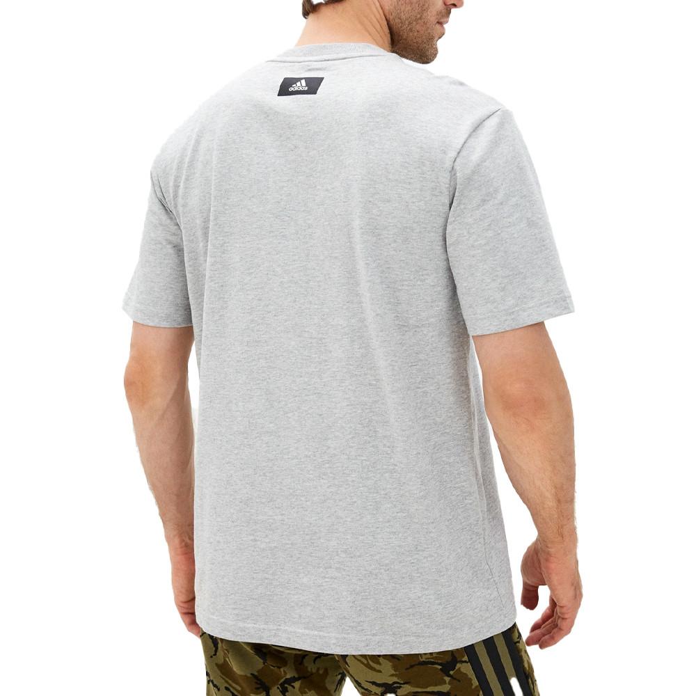 T-shirt Gris Homme Adidas HA7682 vue 2