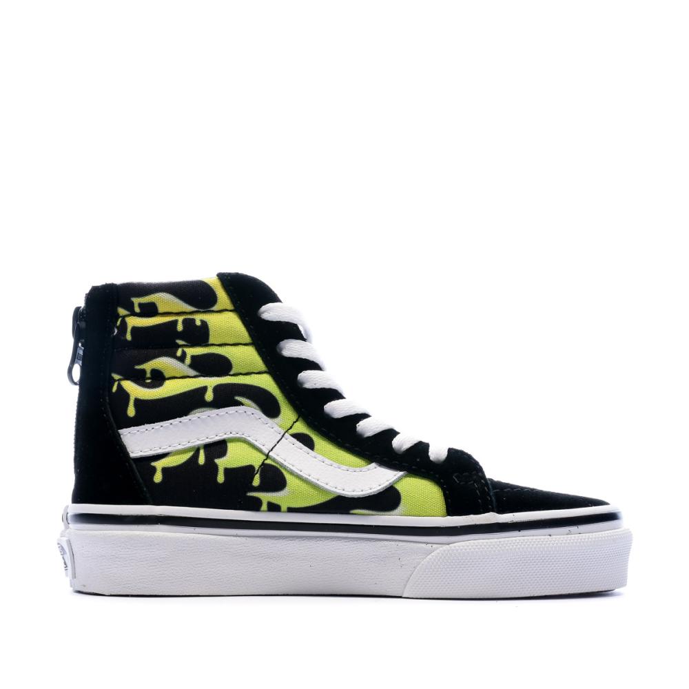 Baskets Noir Garçon Vans SK8-HI ZIP vue 2