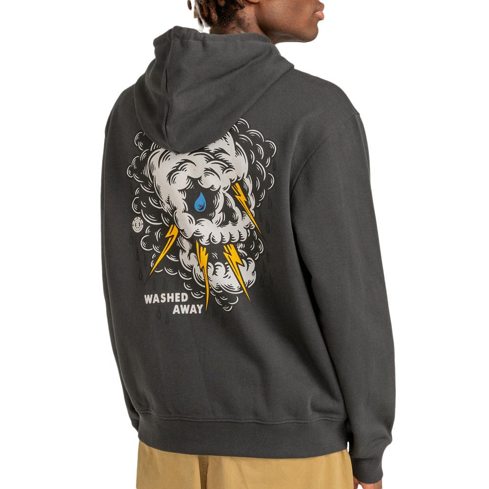 Sweat Noir Homme Element Angry vue 2