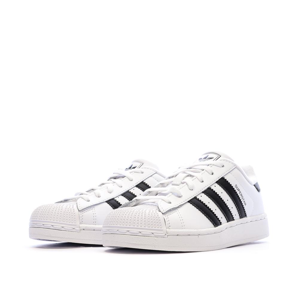 Superstar Baskets Blanc/Noir Mixte Adidas vue 6