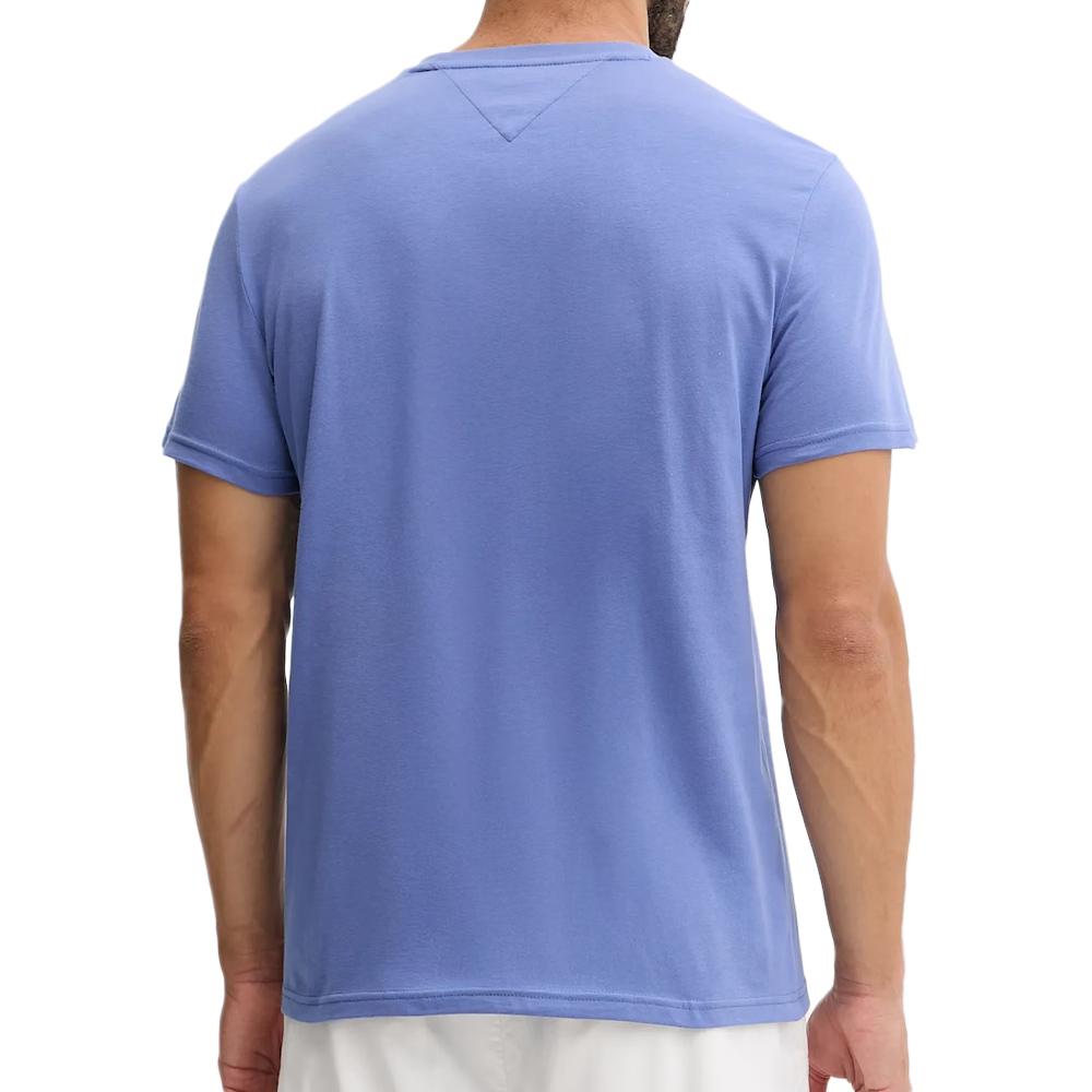 T-shirt Bleu Homme Tommy Hilfiger Flag vue 2