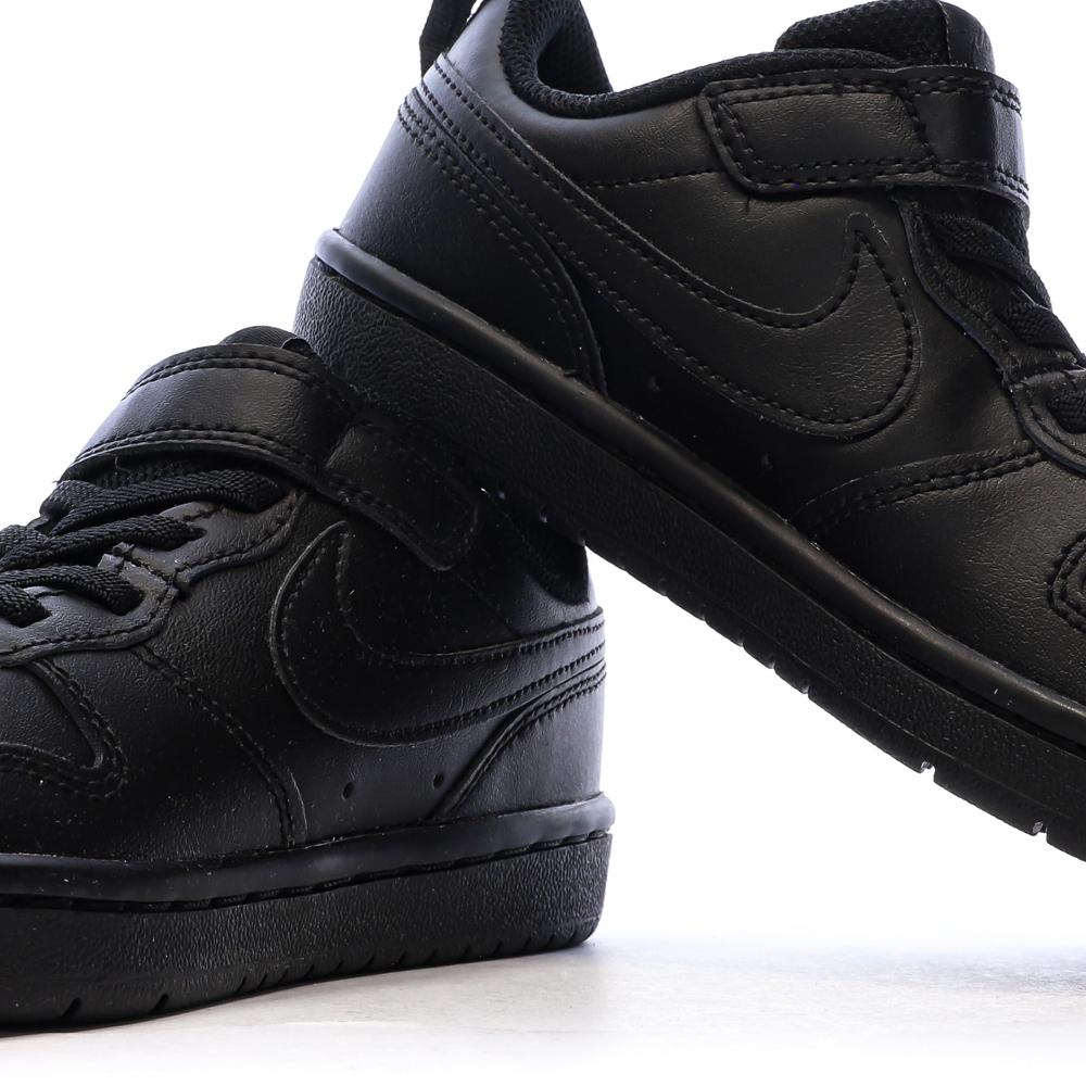 Baskets Noir Garçon Nike Court Borough Low Recraf vue 7