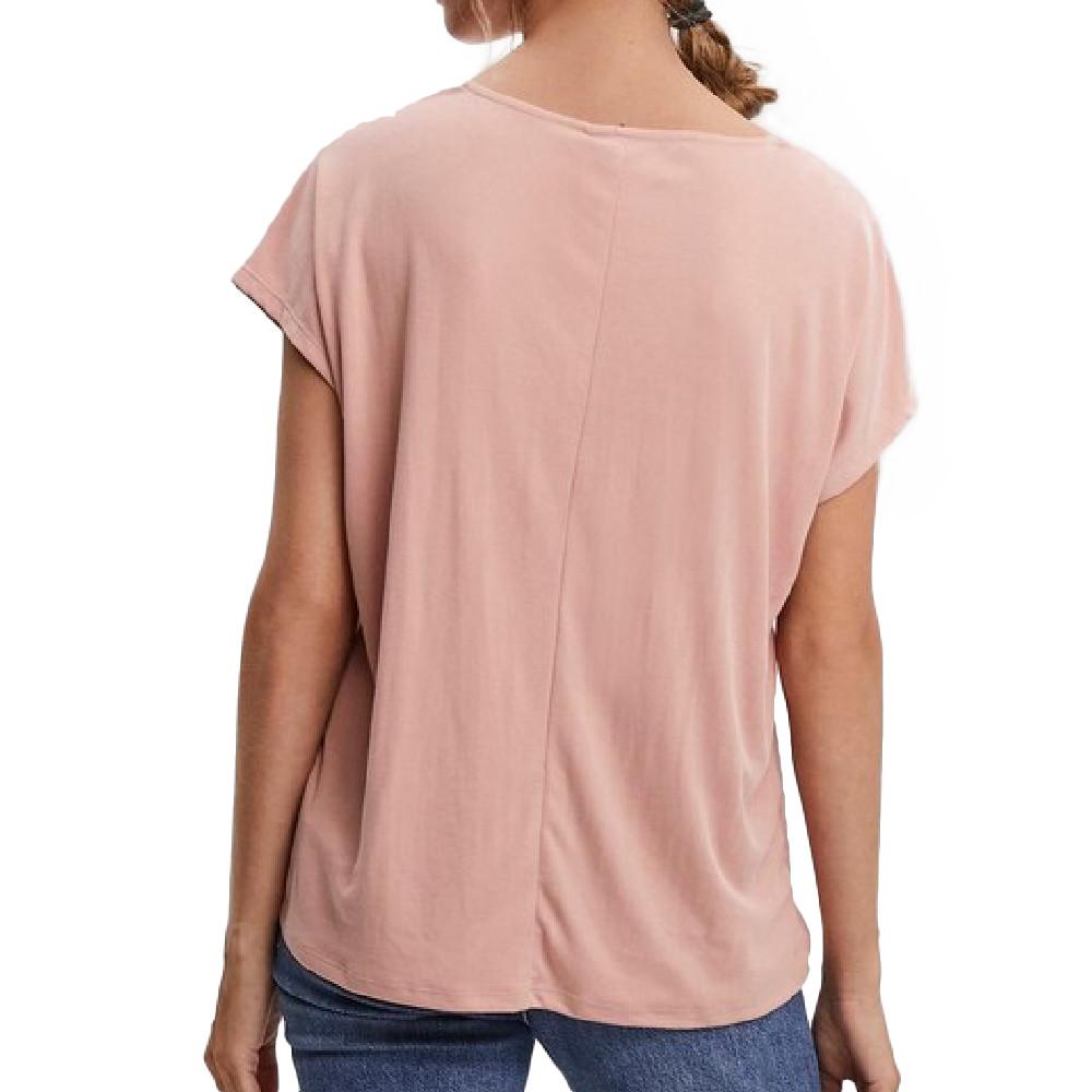 T-shirt Rose Femme Vero Moda Bia vue 2