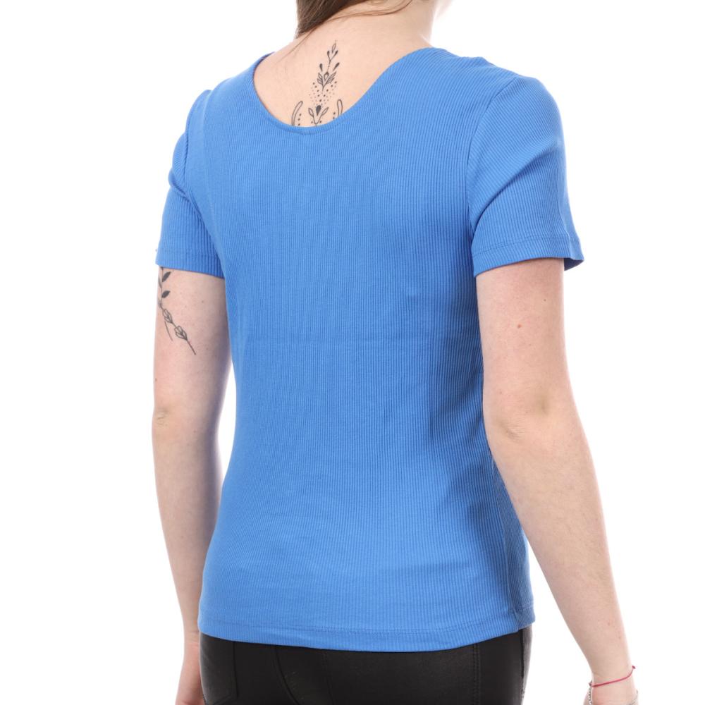T-shirt Bleu Only Simple vue 2